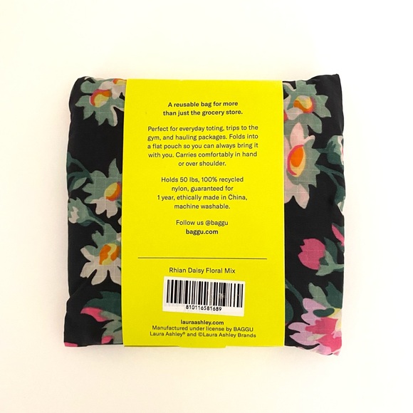 BAGGU • Standard Reusable Bag in Rhian Daisy Floral Mix - Picture 2 of 3